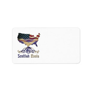 American Scottish Roots Address Labels Adressaufkleber