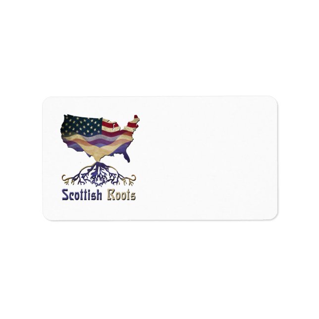 American Scottish Roots Address Labels Adressaufkleber (Vorne)