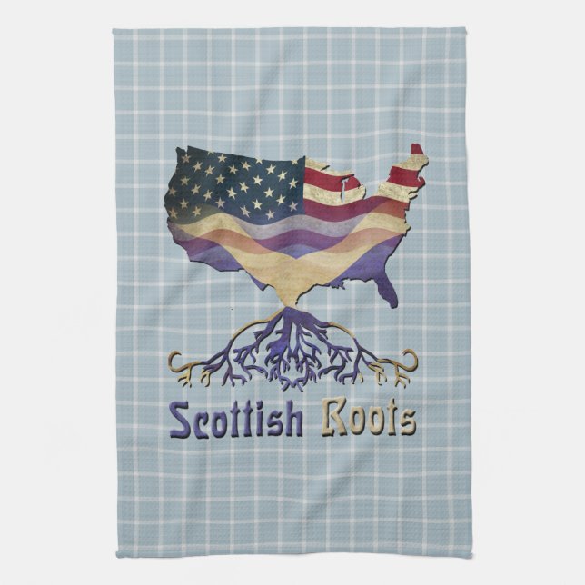 American Scottish Roots Kitchen Handtücher (Vertikal)