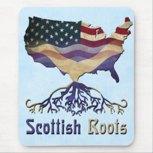American Scottish Roots Mousemat Mousepad