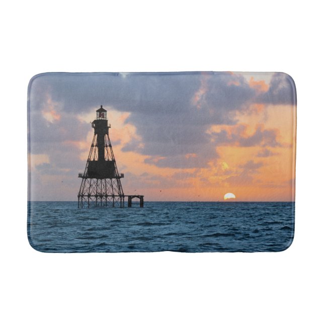 American Shoal Lighthouse, Florida Keys Badematte (Vorderseite)