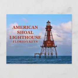 American Shoal Lighthouse, Florida Postcard Postkarte