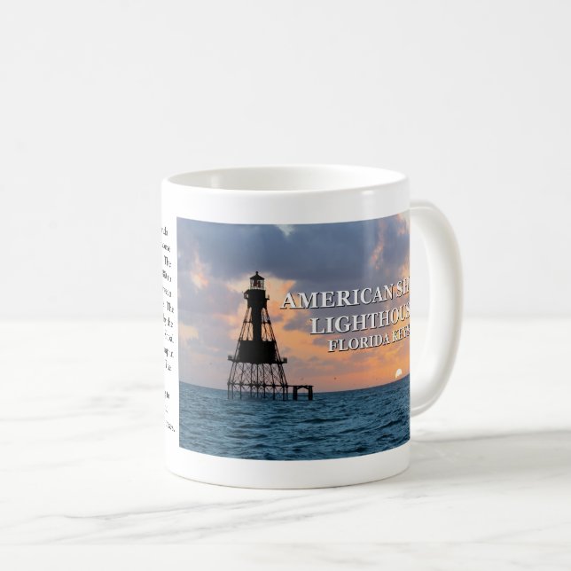 American Shoal Lighthouse, Florida Tasse (VorderseiteRechts)
