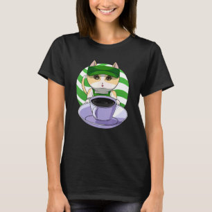 American Shorthair Cat Coffee Barista T-Shirt