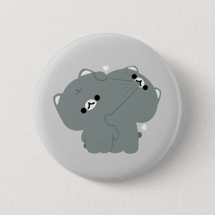 American Shorthair Couple Button