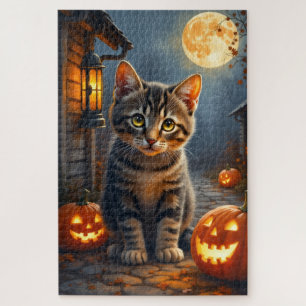 American Shorthair Halloween-Porträtkunst