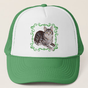 American Shorthair Tabby Cat Truckerkappe