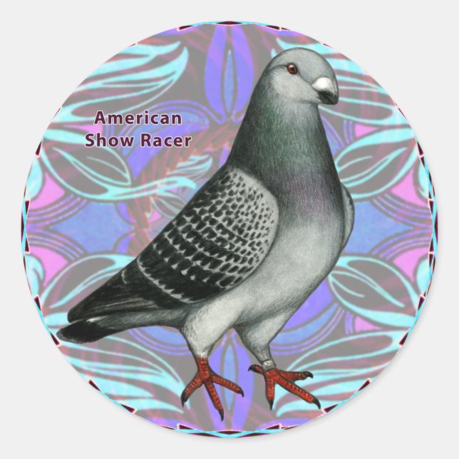 American Show Racer Runder Aufkleber (Vorderseite)