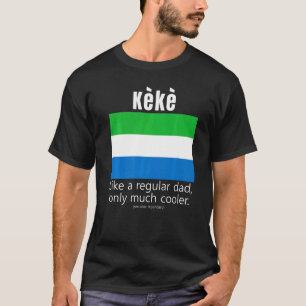 American Sierra Leone Patriot Flag Fathers Day L T-Shirt
