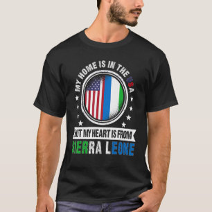American Sierre Leonean Flag Sierra Leone American T-Shirt