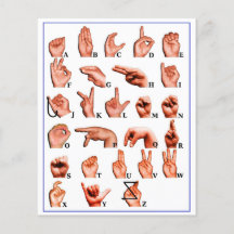 American Sign Language Alphabet Board, Learn Asl