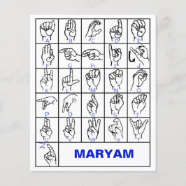 American Sign Language Alphabet, Learn Mute ASL Flyer