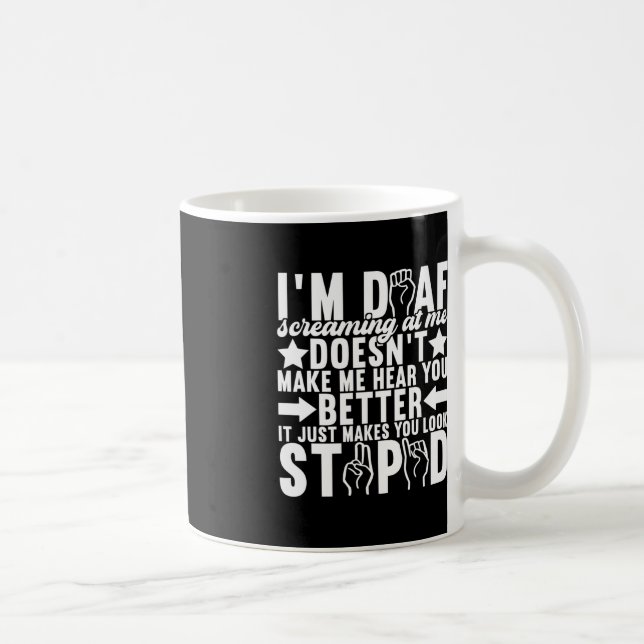 American Sign Language Deaf Awareness 11 Kaffeetasse (Rechts)