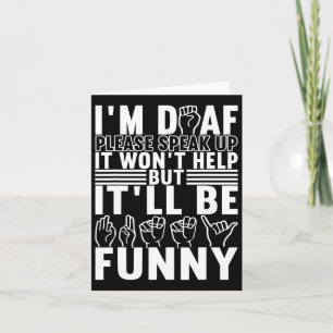 American Sign Language Deaf Awareness 13 Karte