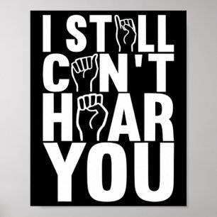 American Sign Language Deaf Awareness 15 Poster