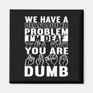 American Sign Language Deaf Awareness 16 Magnet