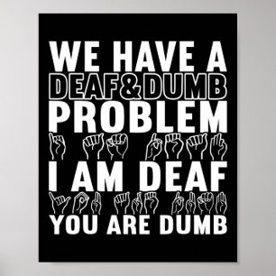 American Sign Language Deaf Awareness 20 Poster