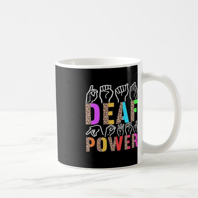 American Sign Language Deaf Awareness 3 Kaffeetasse (Rechts)