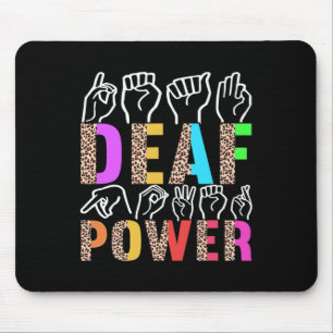 American Sign Language Deaf Awareness 3 Mousepad