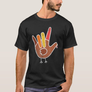 American Sign Language I Liebe You Erntedank Tur T-Shirt