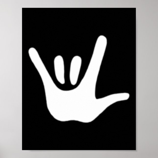 American Sign Language Liebe ASL Poster (Vorne)