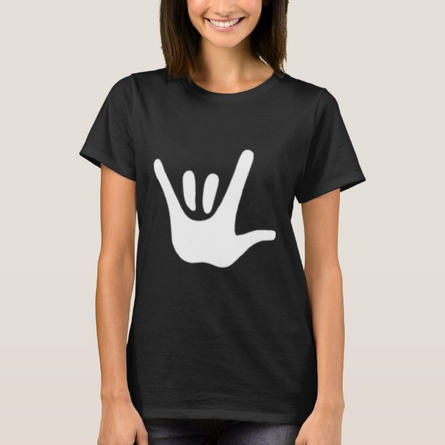 American Sign Language Love Asl Deaf Awareness  T-Shirt (Vorderseite)