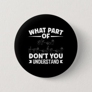 American Sing Language ASL Teacher ASL Alphabet Pu Button