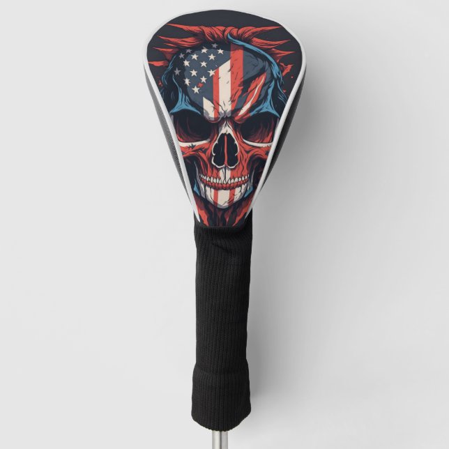 American Skull Case Golf Headcover (Vorderseite)