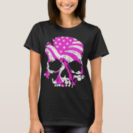 American Skull Pink T-Shirt