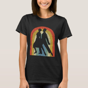 American Smooth Ballroom Dancers Vintag Retro Dan T-Shirt