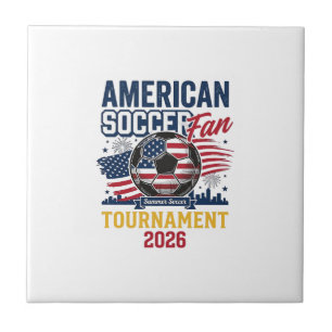 American Soccer Fan Turnier 2026 Vintage-Shirt Fliese