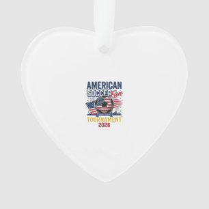 American Soccer Fan Turnier 2026 Vintage-Shirt Ornament