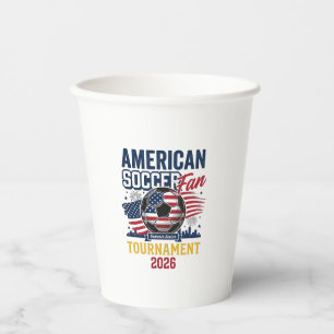 American Soccer Fan Turnier 2026 Vintage-Shirt Pappbecher