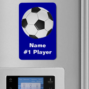 American Soccer or Association Football Ball Magnet