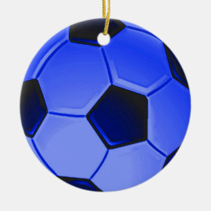American Soccer or Association Football Keramik Ornament