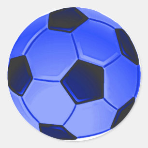 American Soccer or Association Football Runder Aufkleber