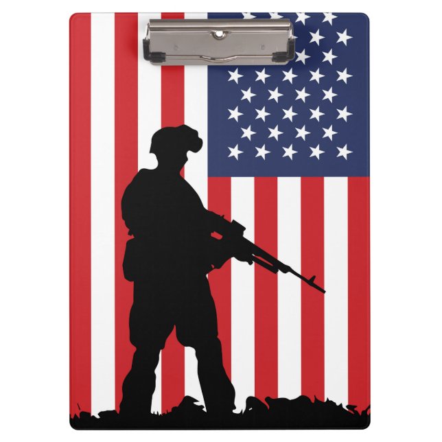 American Soldier Clipboard Klemmbrett (Vorderseite)