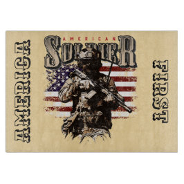 American Soldier Design Cutting Board Schneidebrett