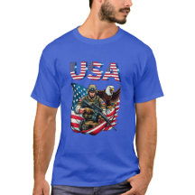 American Soldier Eagle USA Flag Patriotische Kunst