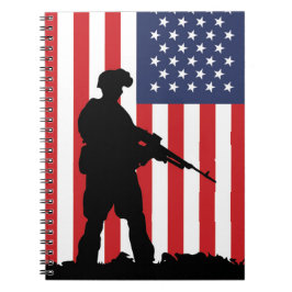 American Soldier Notizblock