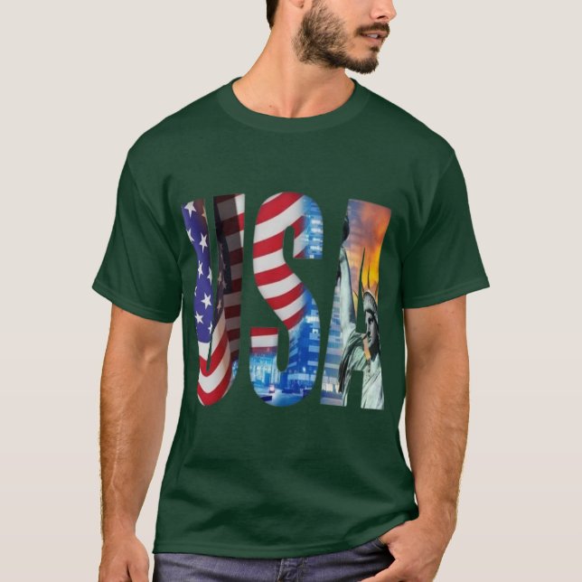 American Spirit Bold Typography Tee (Vorderseite)