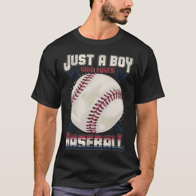 American Sport Fan Baseball  Boys Batter Baseball T-Shirt (Vorderseite)