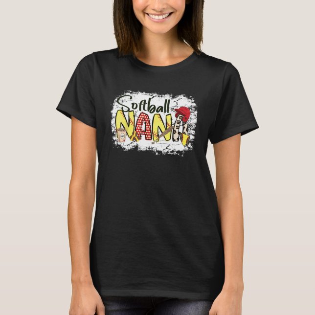 American Sport Softball Nana Softball Player Softb T-Shirt (Vorderseite)
