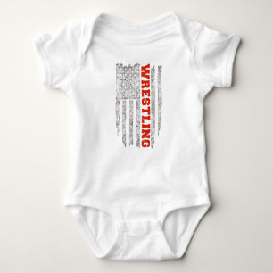 American Sport Wrestling Baby Strampler