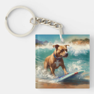 American Staffordshire Beach Surf Peinture