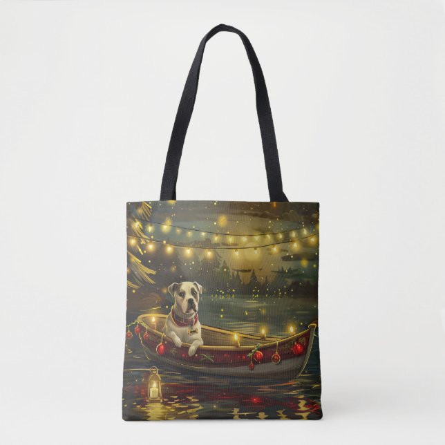 American Staffordshire Christmas Festive Voyage Tasche (Vorderseite)