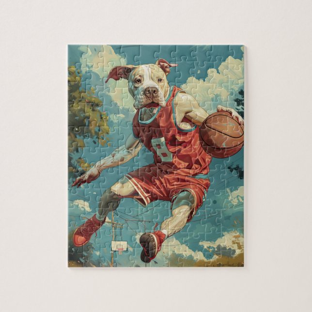 American Staffordshire Dog Basketball (Vertikal)