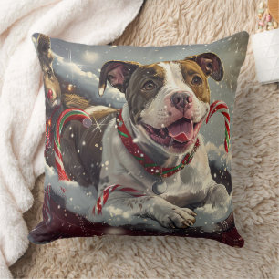 American Staffordshire Dog Christmas Festive Kissen