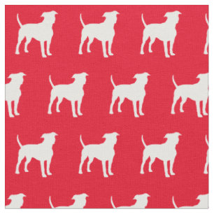 American Staffordshire Hund Silhouette Amstaff Red Stoff