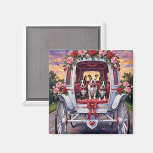 American Staffordshire Hund Valentinstag Magnet